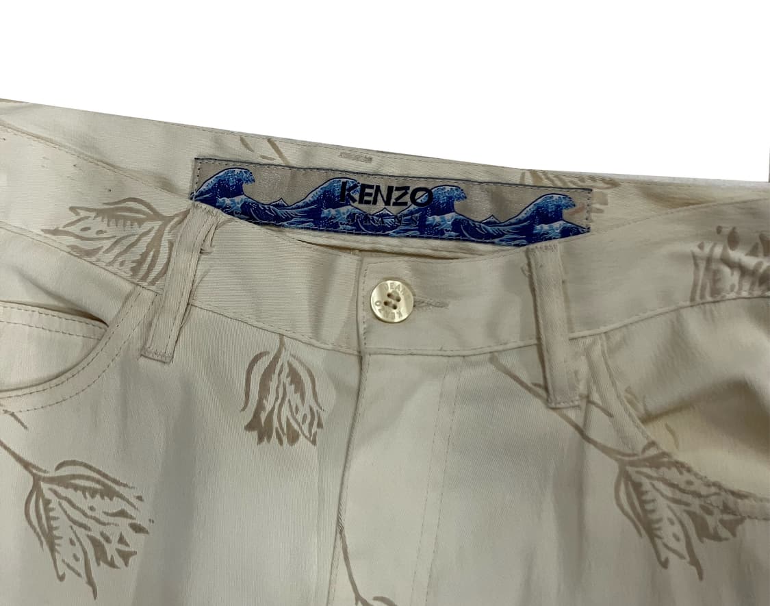 겐조 플라워패턴 코튼 팬츠 27~28인치 상품이미지3