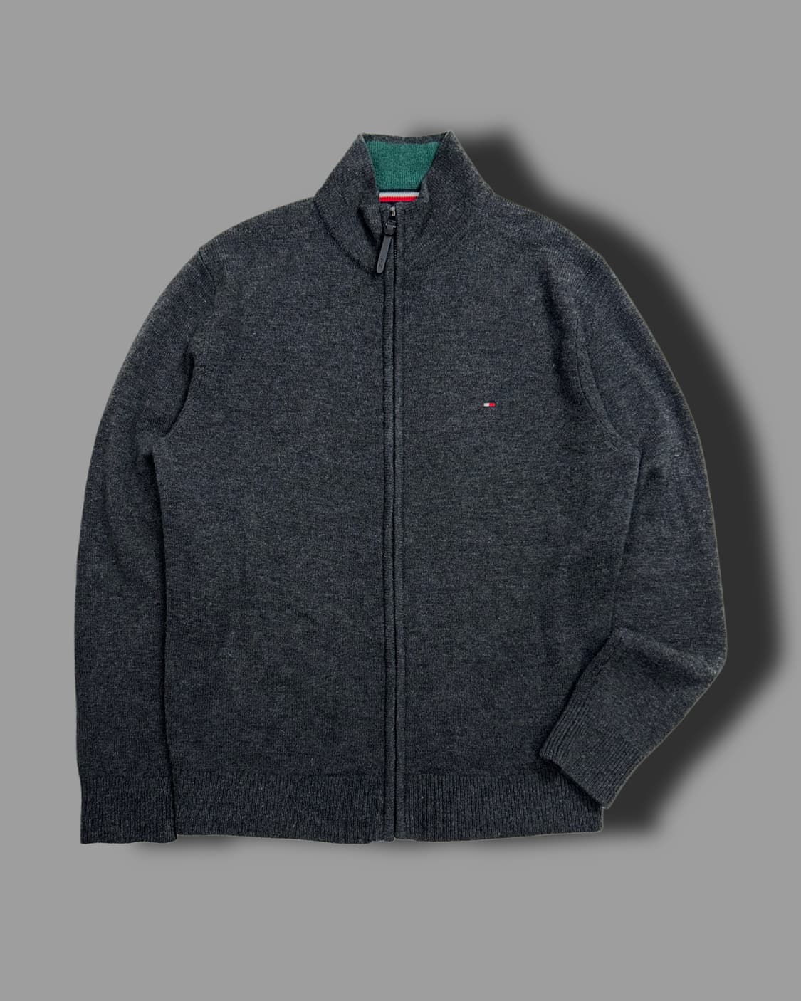 타미 힐피거 램스울 니트집업 L 상품이미지4