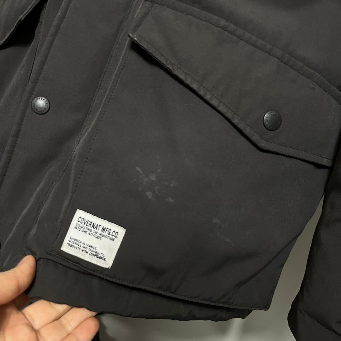 커버낫 구스 후드 패딩 자켓 점퍼 L 상품이미지4