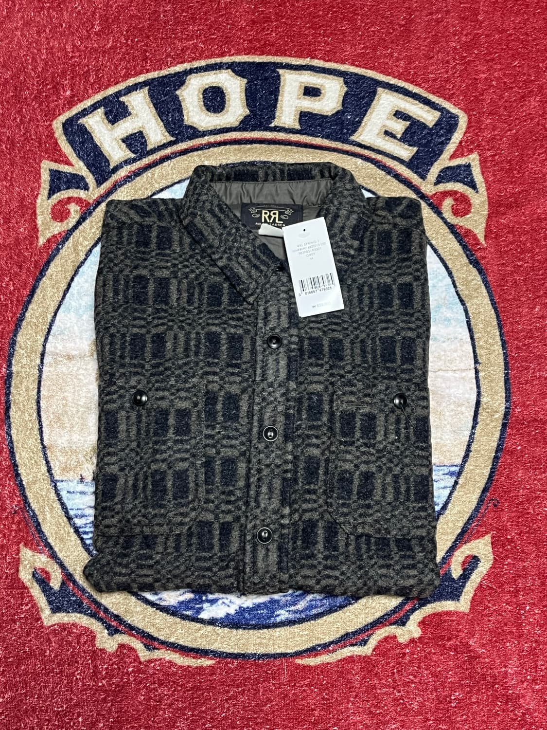 더블알엘 (RRL) 자카드 니트 울 블렌드 워크셔츠 상품이미지1