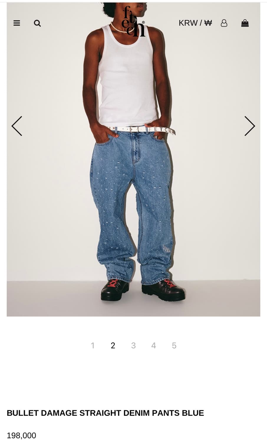 fetch sunday 데님 팬츠 상품이미지1