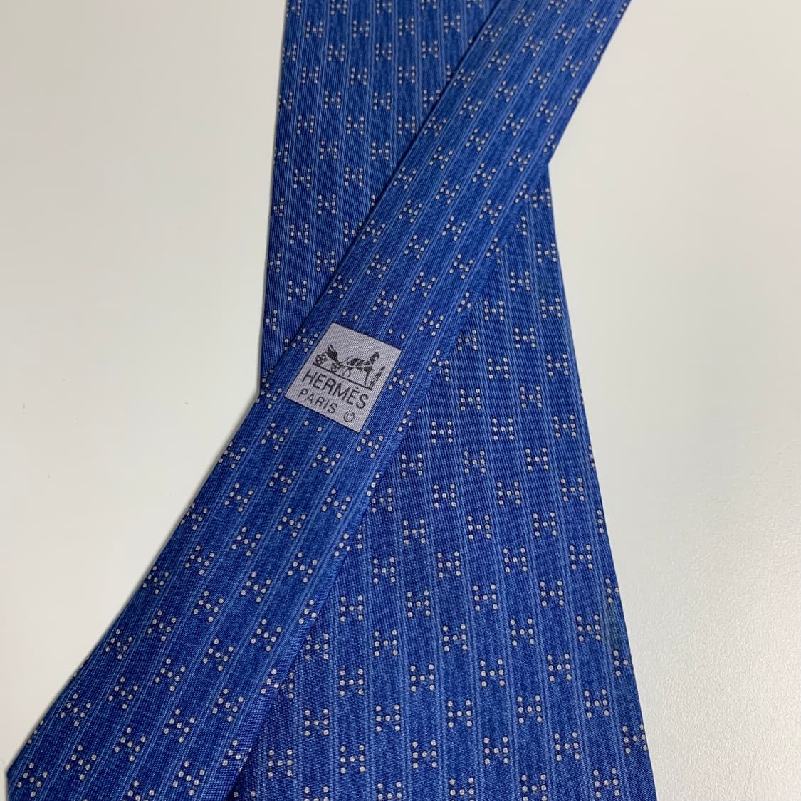 에르메스(HERMES) H로고 명품넥타이 A등급 프랑스 100실크 상품이미지4