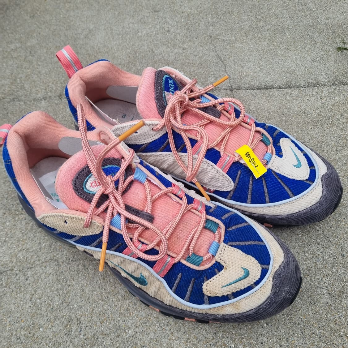 나이키 에어맥스98 코듀로이 데저트샌드 크X가격46만 크린토피아세탁완료 상품이미지1