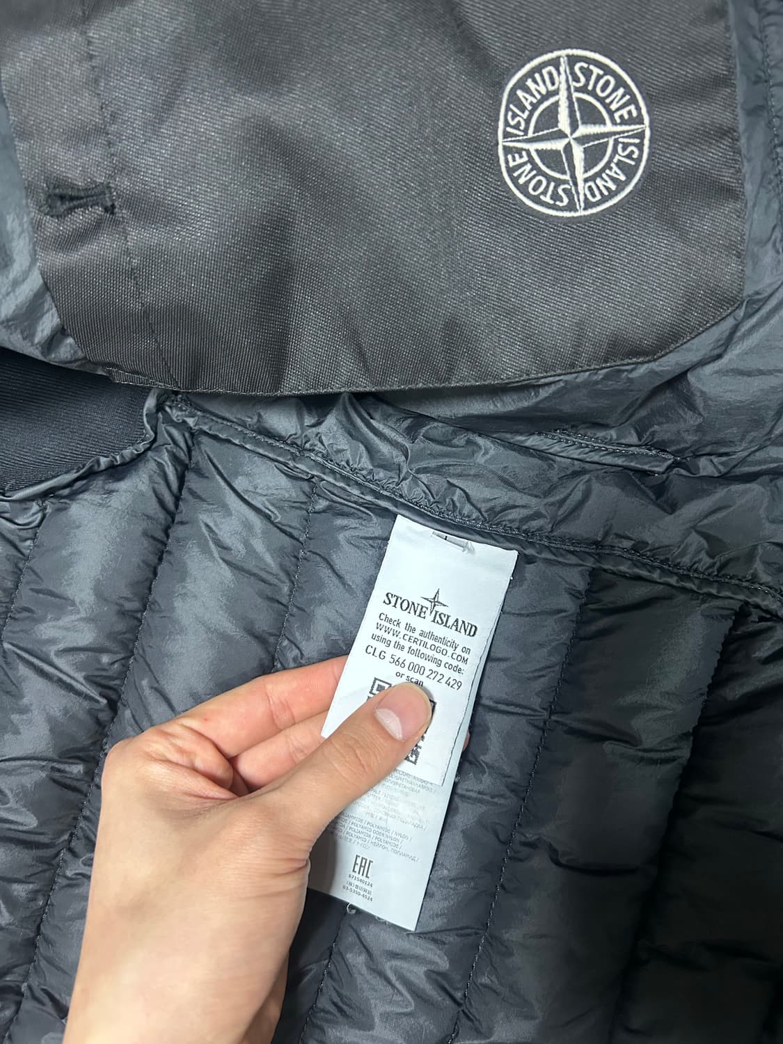 스톤아일랜드 경량패딩 블랙 L 상품이미지7