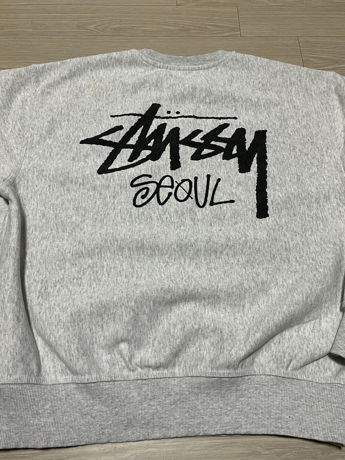 [XL] 스투시 서울 맨투맨 애쉬 헤더 상품이미지1