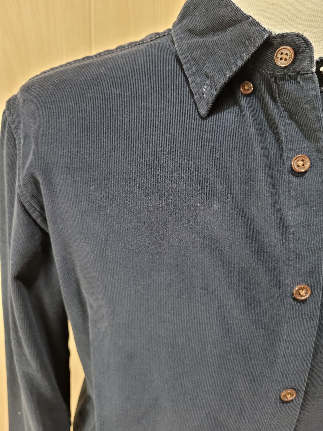 란찌 Lanzi 남자 코듀로이 셔츠 105 네이비 상품이미지3