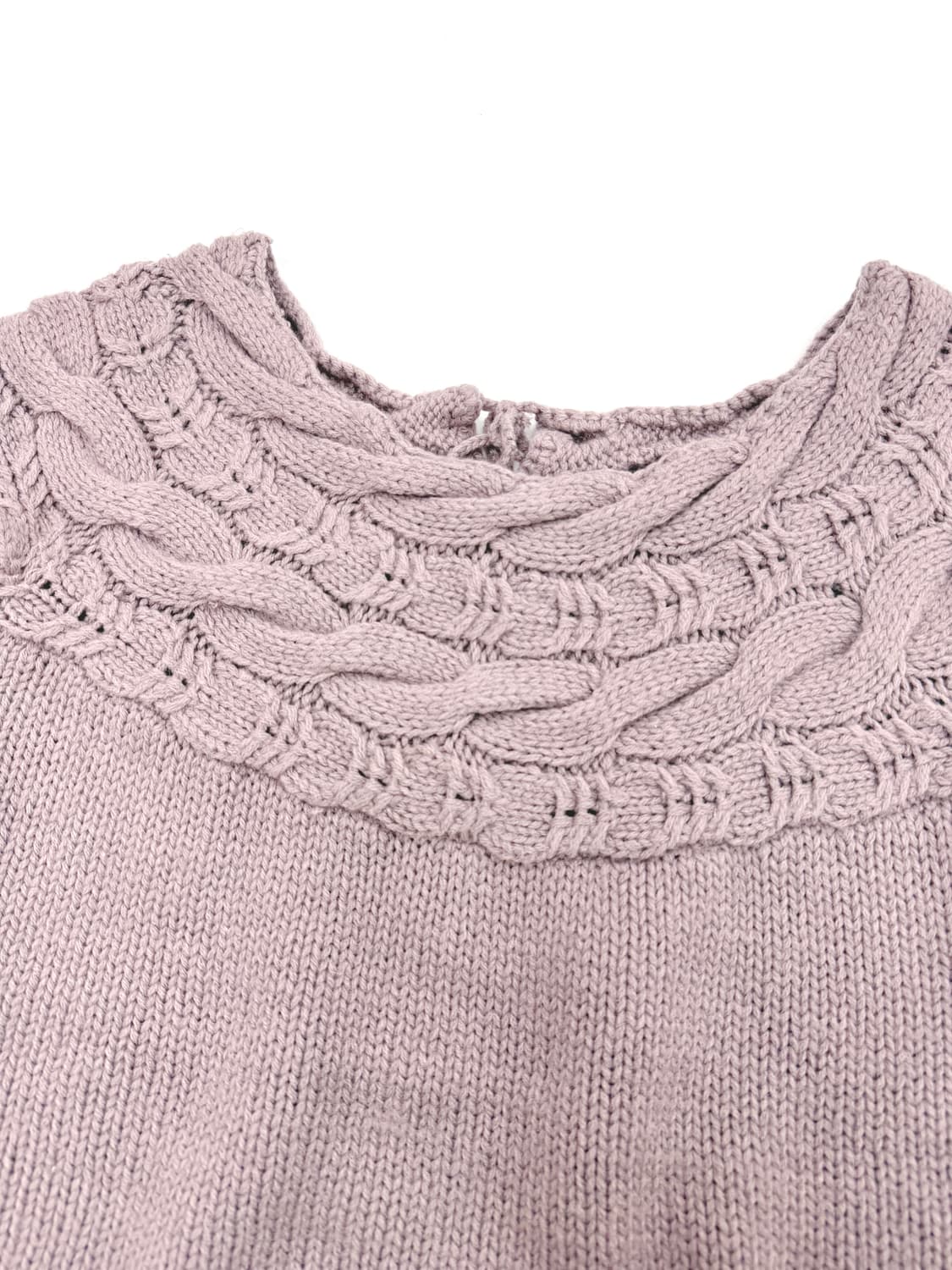 빈티지 퍼플 캡소매 니트 상품이미지4