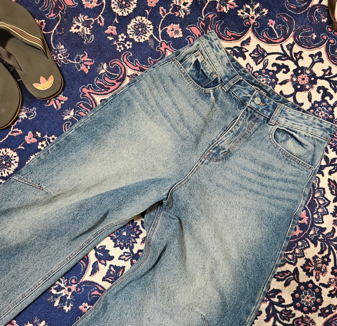 메종미네드 다트 브러쉬 와이드 데님 상품이미지2