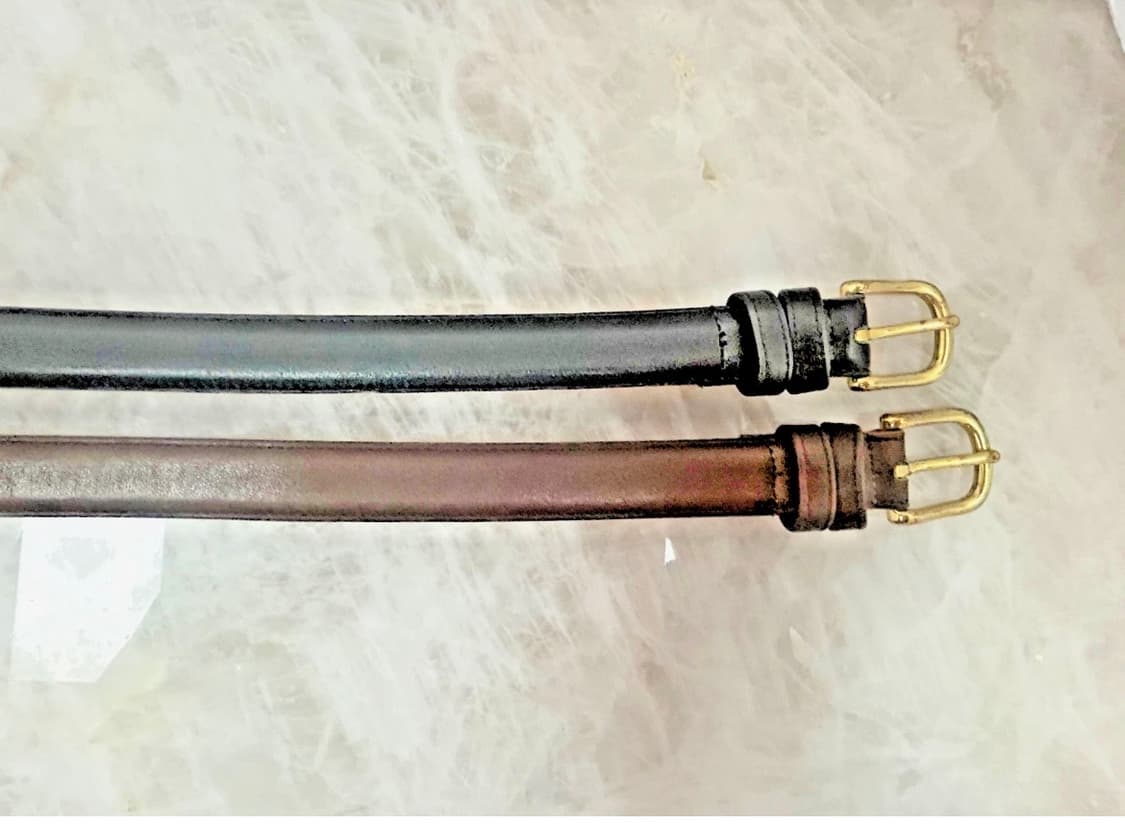 90s 코치 레더 벨트 모델 6600 (Mocha / Black Set) 상품이미지2