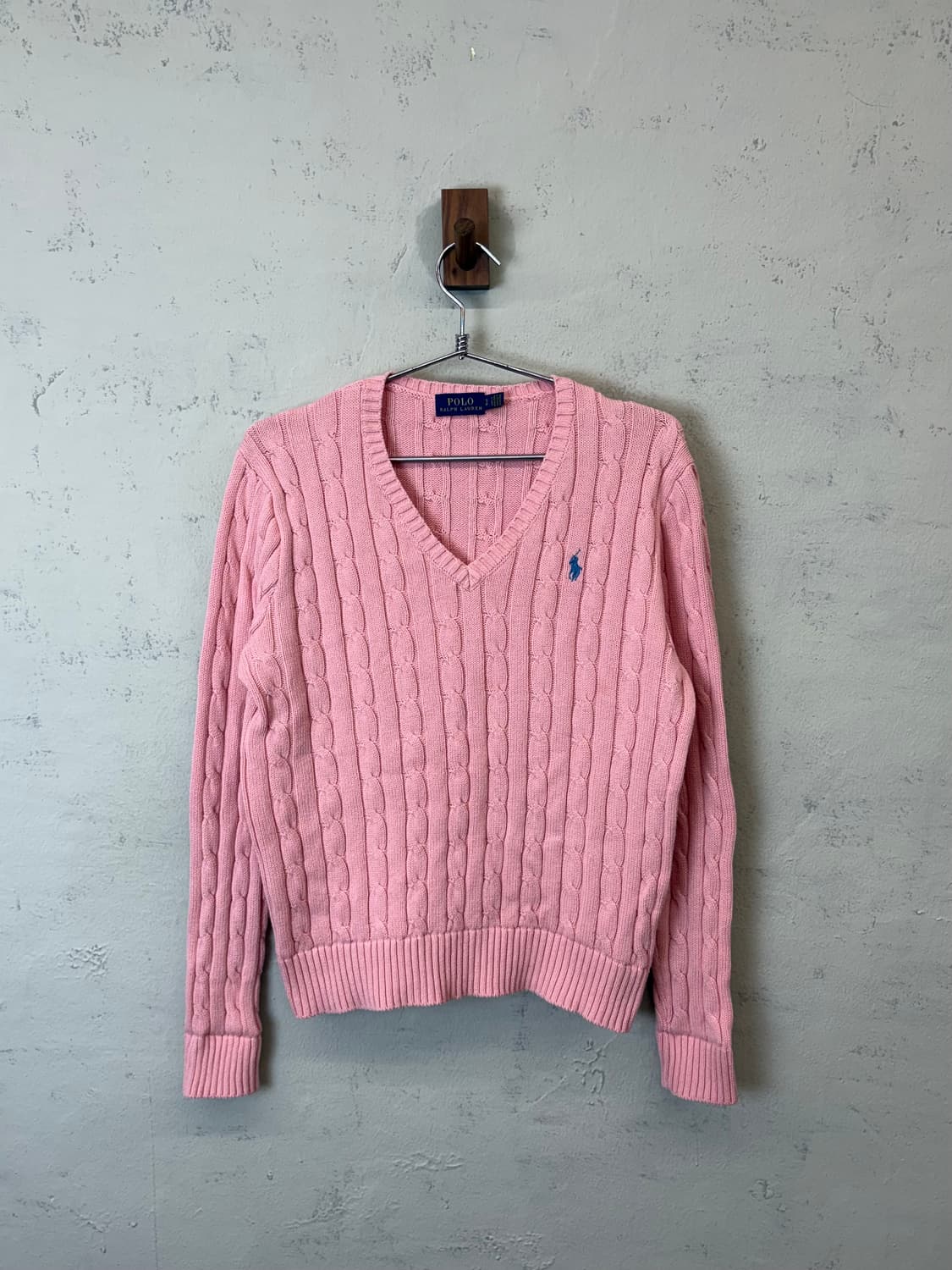 폴로랄프로렌 케이블 니트 핑크 상품이미지1