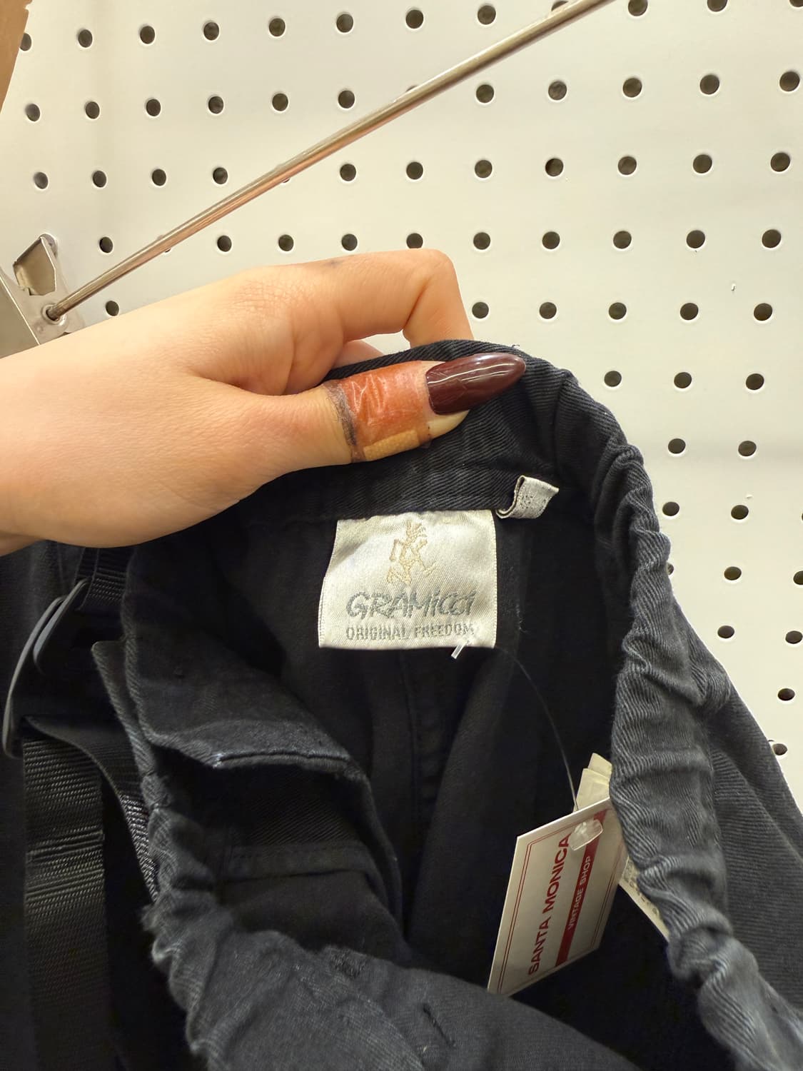 그라미치 블랙 와이드 팬츠 U1590 상품이미지5