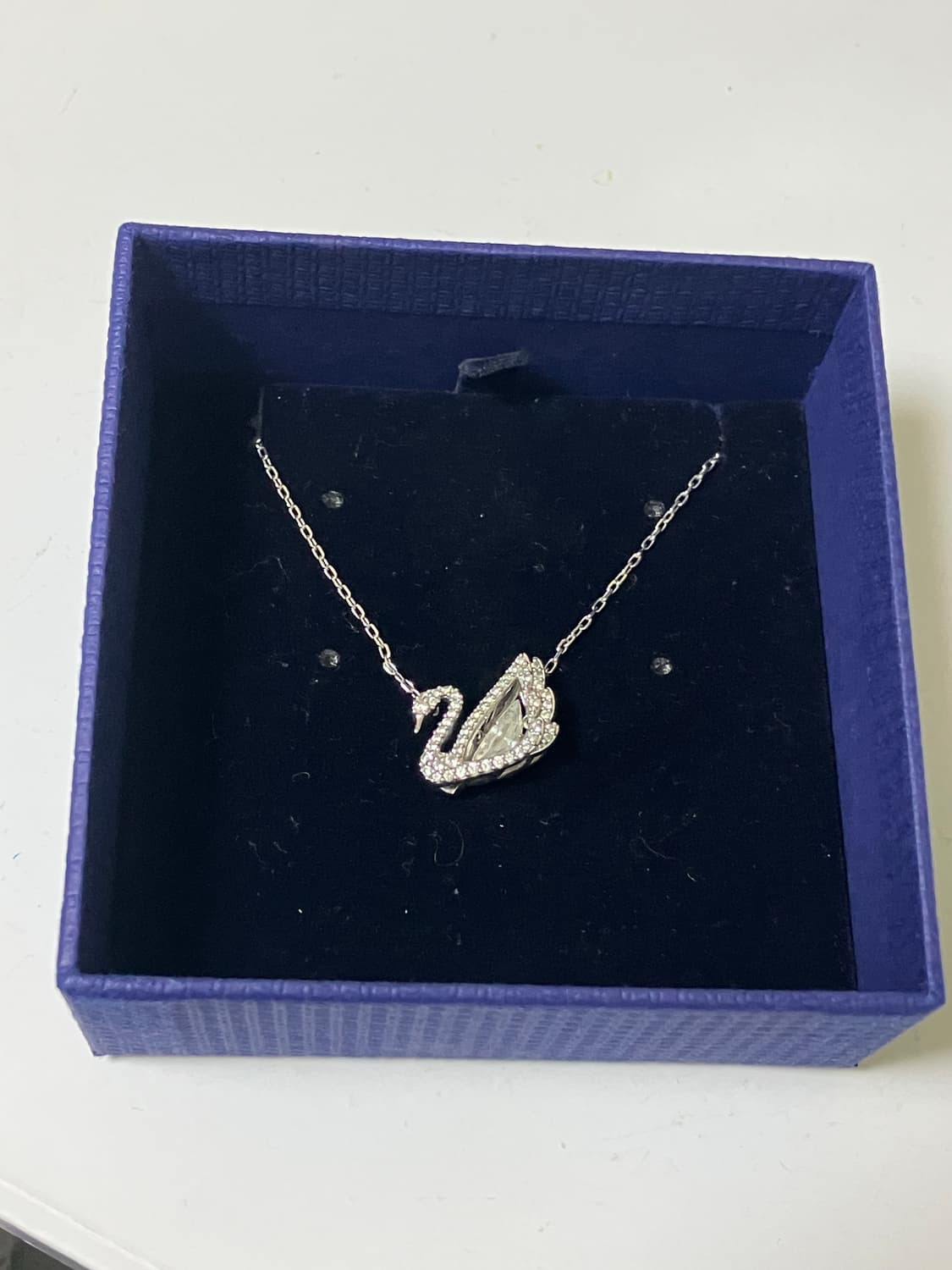 풀박)스와로보스키 댄싱스완 목걸이 상품이미지1