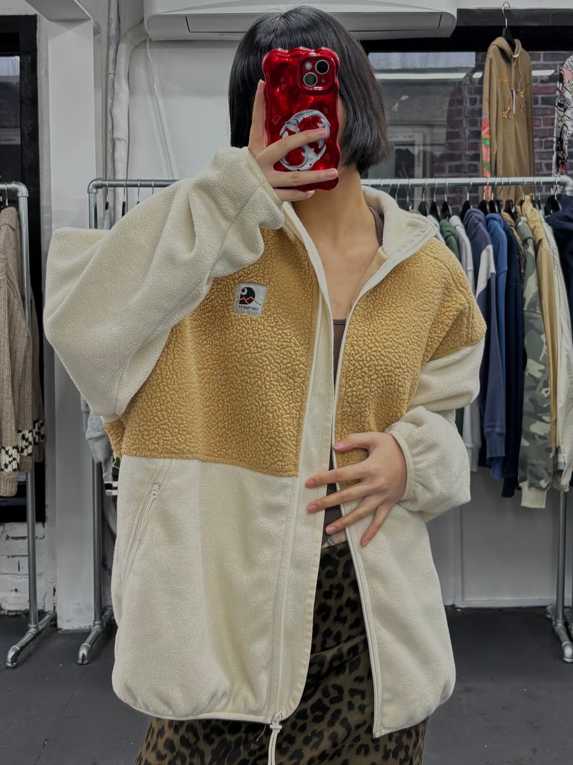 칼히트 Wip 베이지 플리스 자켓 상품이미지1