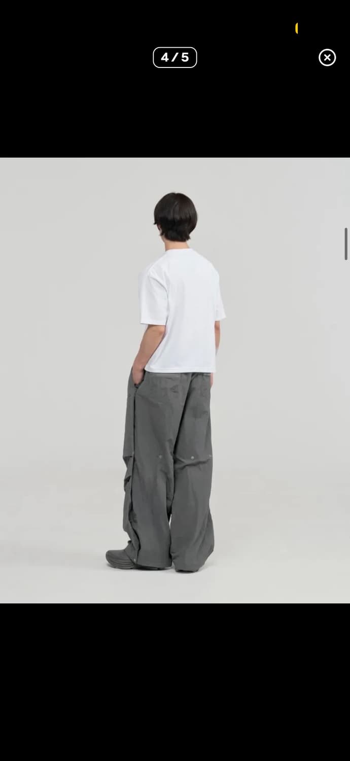 CTR X 주앙옴므 더블 레이어드 나일론 팬츠 (그레이) M 상품이미지4
