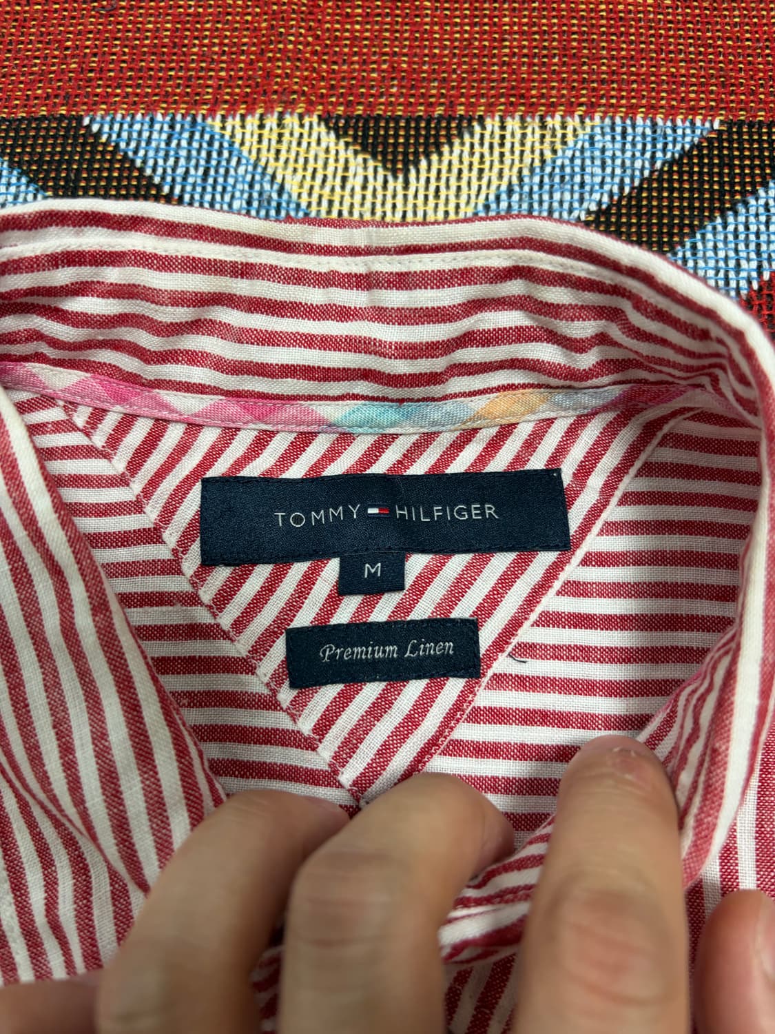 Tommy hilfiger 타미힐피거 프리미엄 린넨 셔츠 스트라이프 상품이미지4
