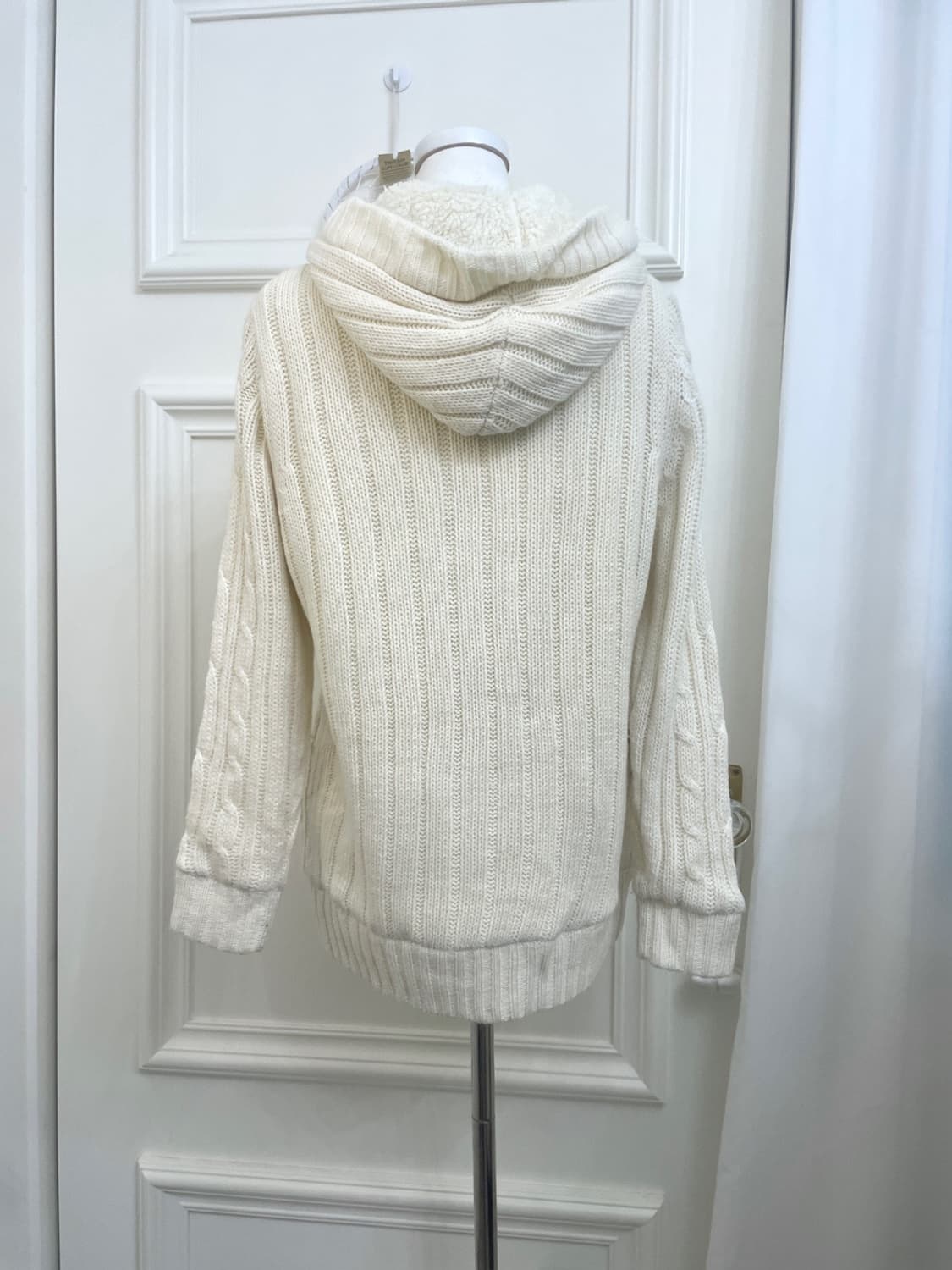 ivory twist fur pocket point hoodie card 상품이미지3