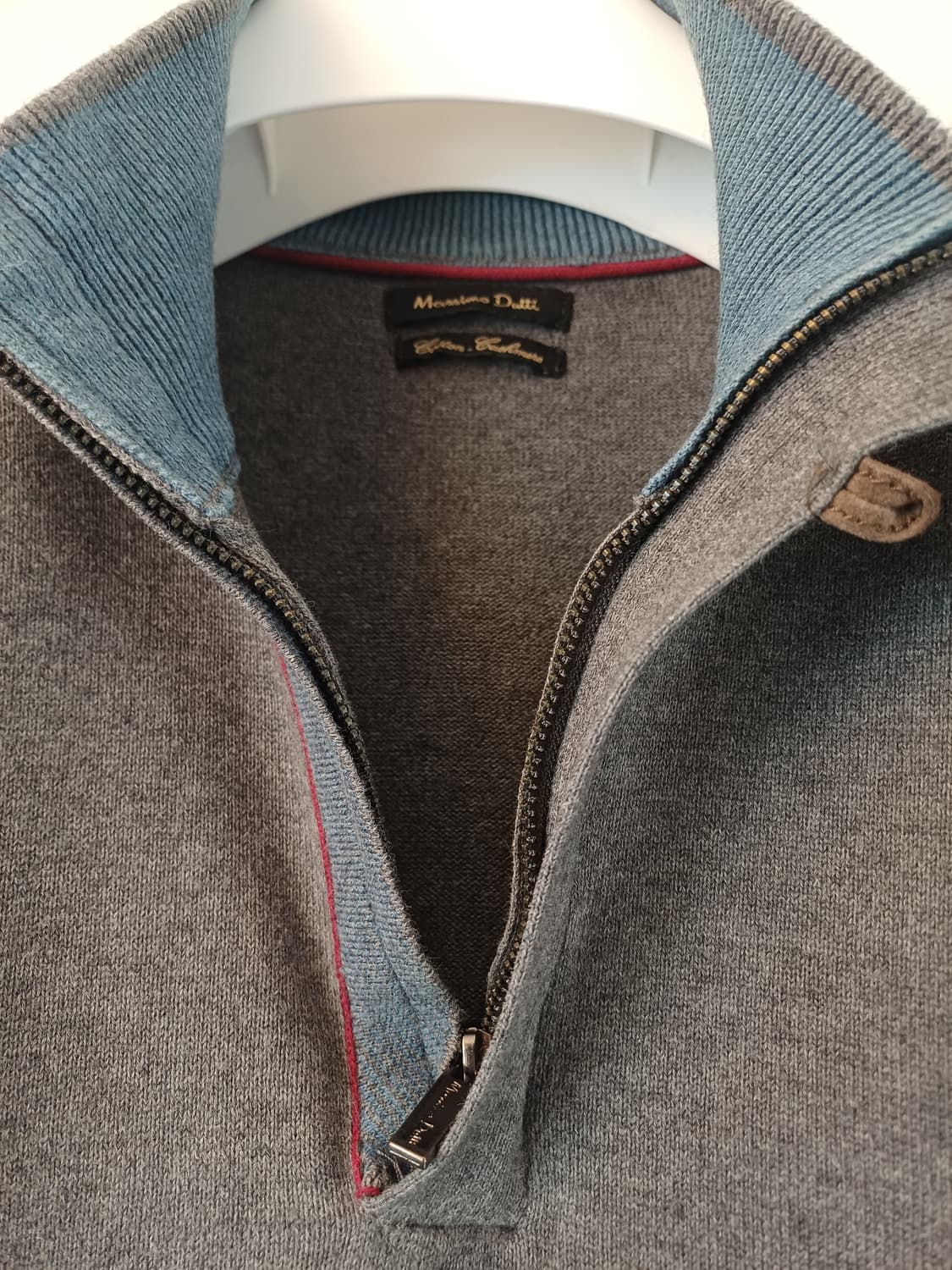 [XL] 마시모 두띠(Massimo Dutti) 코튼 캐시미어 쿼터 집업 상품이미지4