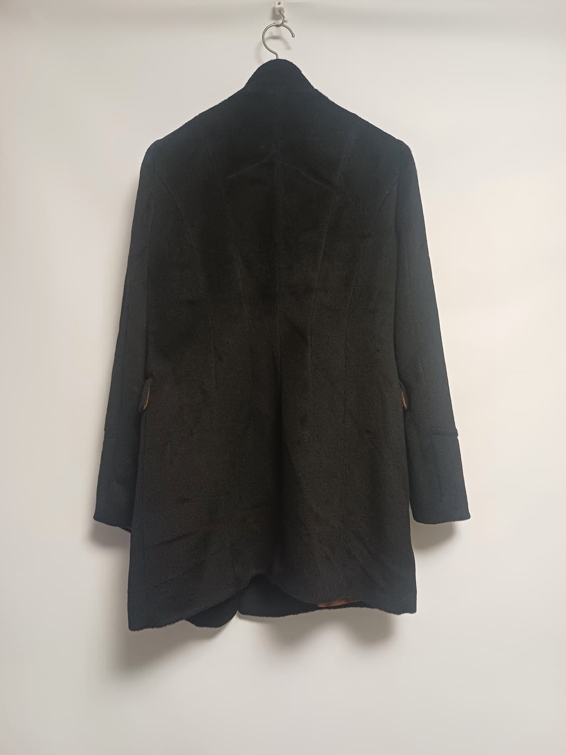 [울 95%] 쉬즈미스 엔틱 버튼 더블 울 코트 (66사이즈/블랙) 상품이미지2