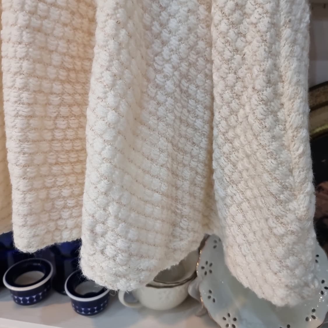 아이보리 니트 플레어 스커트 상품이미지2