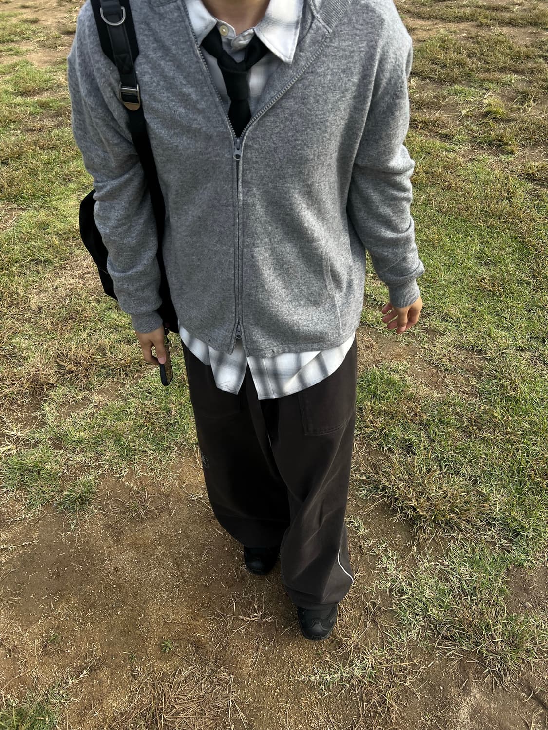 폴리테루 퍼티그 스웻 팬츠 카키 그린 상품이미지1