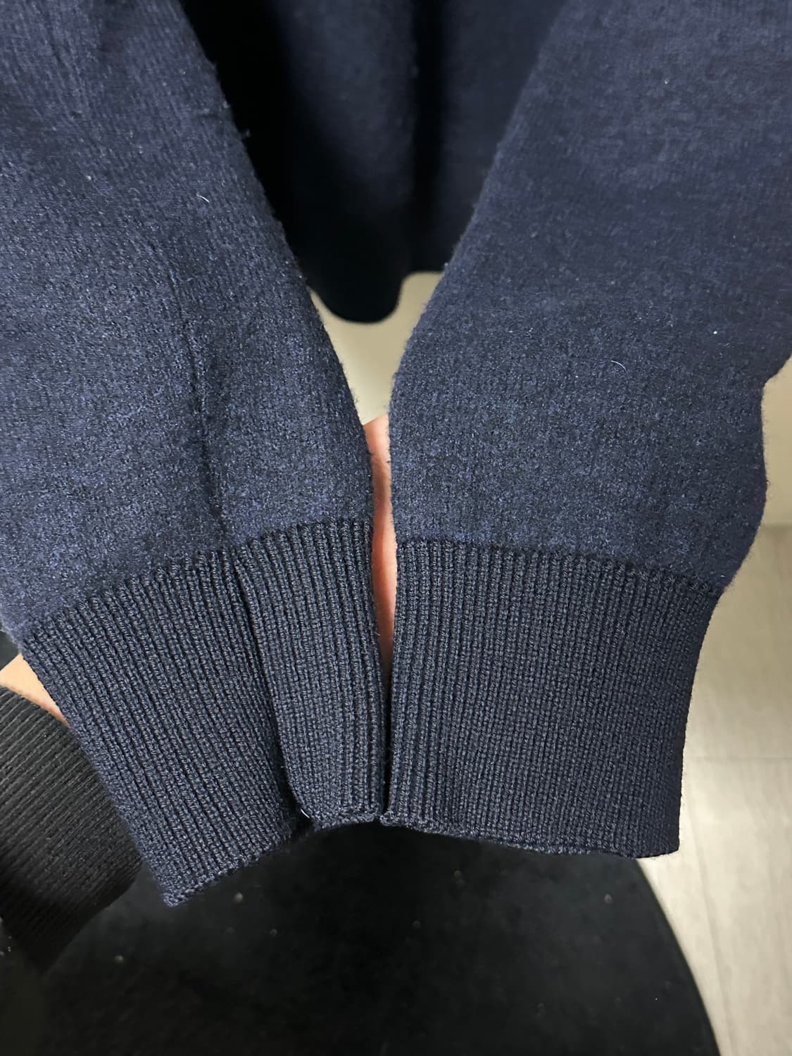 (백화점판) 스톤아일랜드 울 나일론 후디 집업 아노락 니트 L 상품이미지5