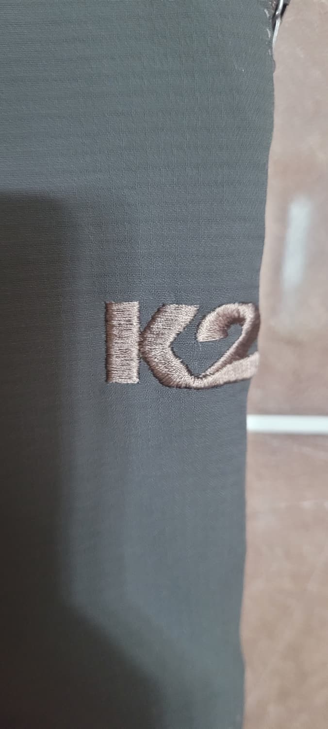 남성82사이즈)K2 등산바지 카키/그레이(기모,벨트세트) 상품이미지3