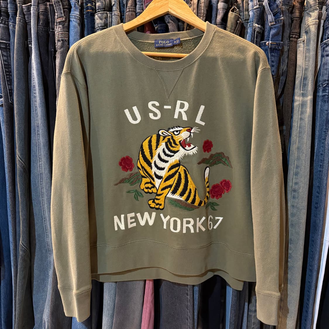 폴로 랄프로렌 호랑이 자수 스웻셔츠 상품이미지2
