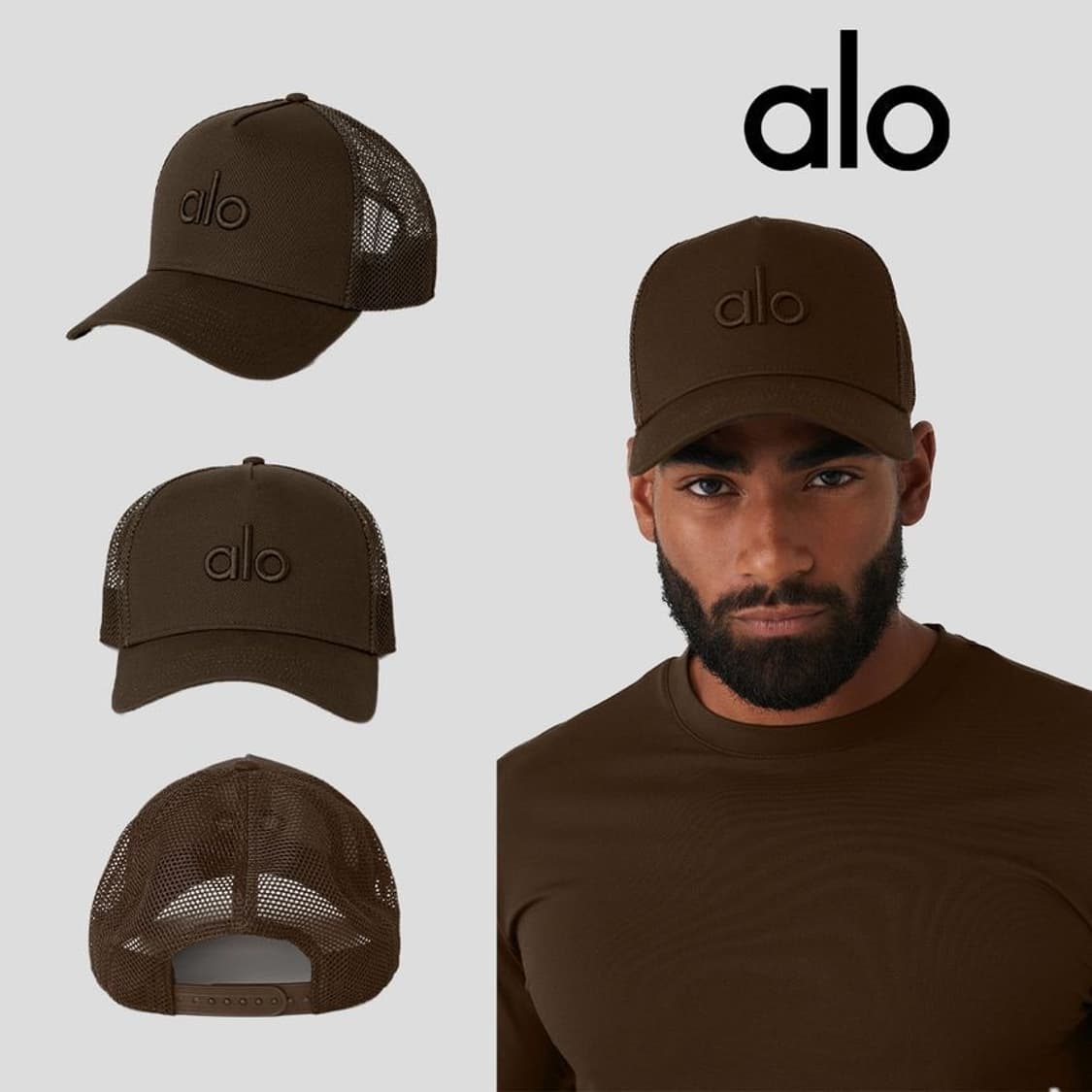 Alo 트러커 모자 브라운 상품이미지1