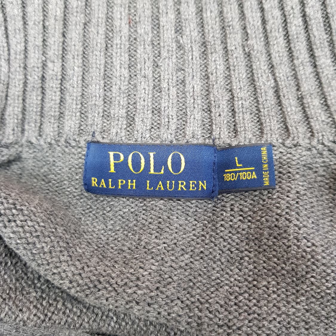 폴로 랄프로렌 POLO  하프집업 코튼 니트 L사이즈 상품이미지3