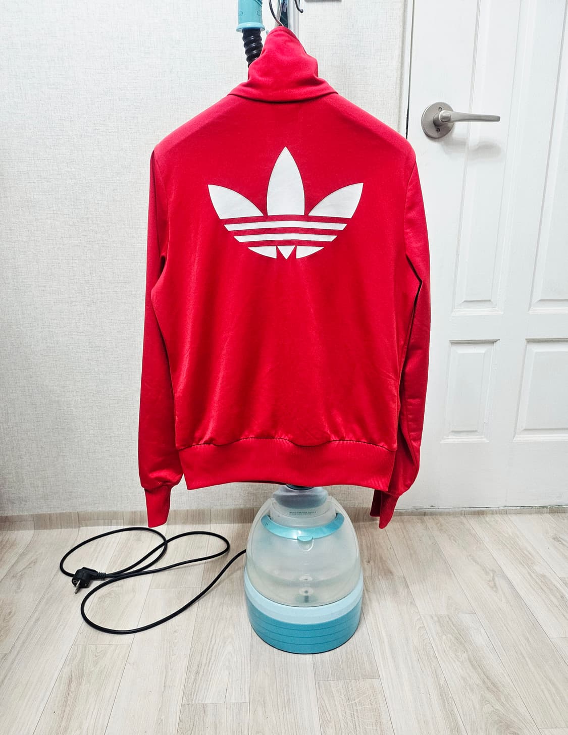 (90~95) ☆초대장급☆ 아디다스 파이어버드 백로고 [빨흰] 트랙탑져지 상품이미지6