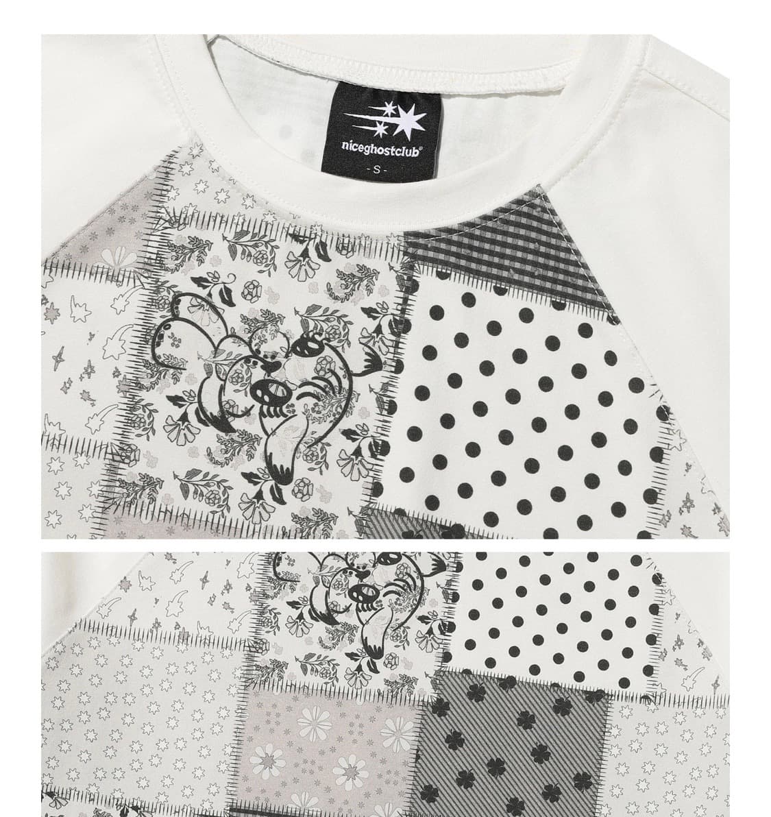 나이스고스트클럽 페이즐리 3/4 티 상품이미지3