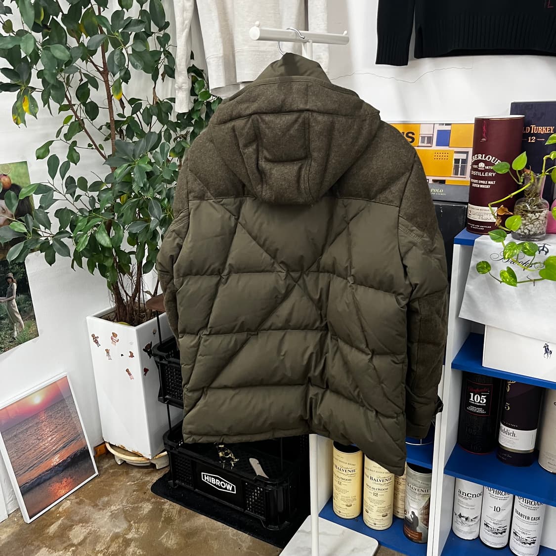 폴로랄프로렌 밀리터리 울믹스 덕다운 패딩점퍼 L 상품이미지5