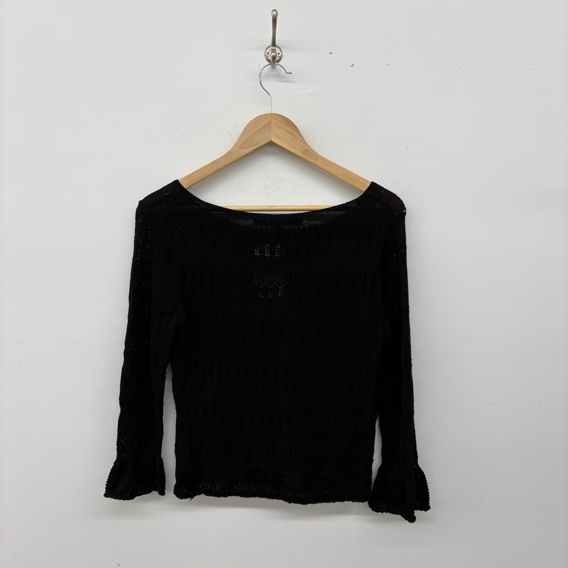 폴로 랄프로렌 블랙 니트 긴팔 블라우스 여m 상품이미지5