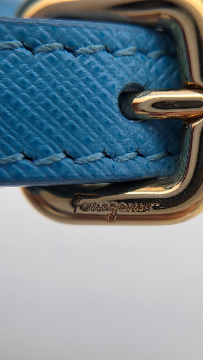 살바토레 페라가모 발라 체인 숄더백 fz-21 f563 블루 상품이미지6