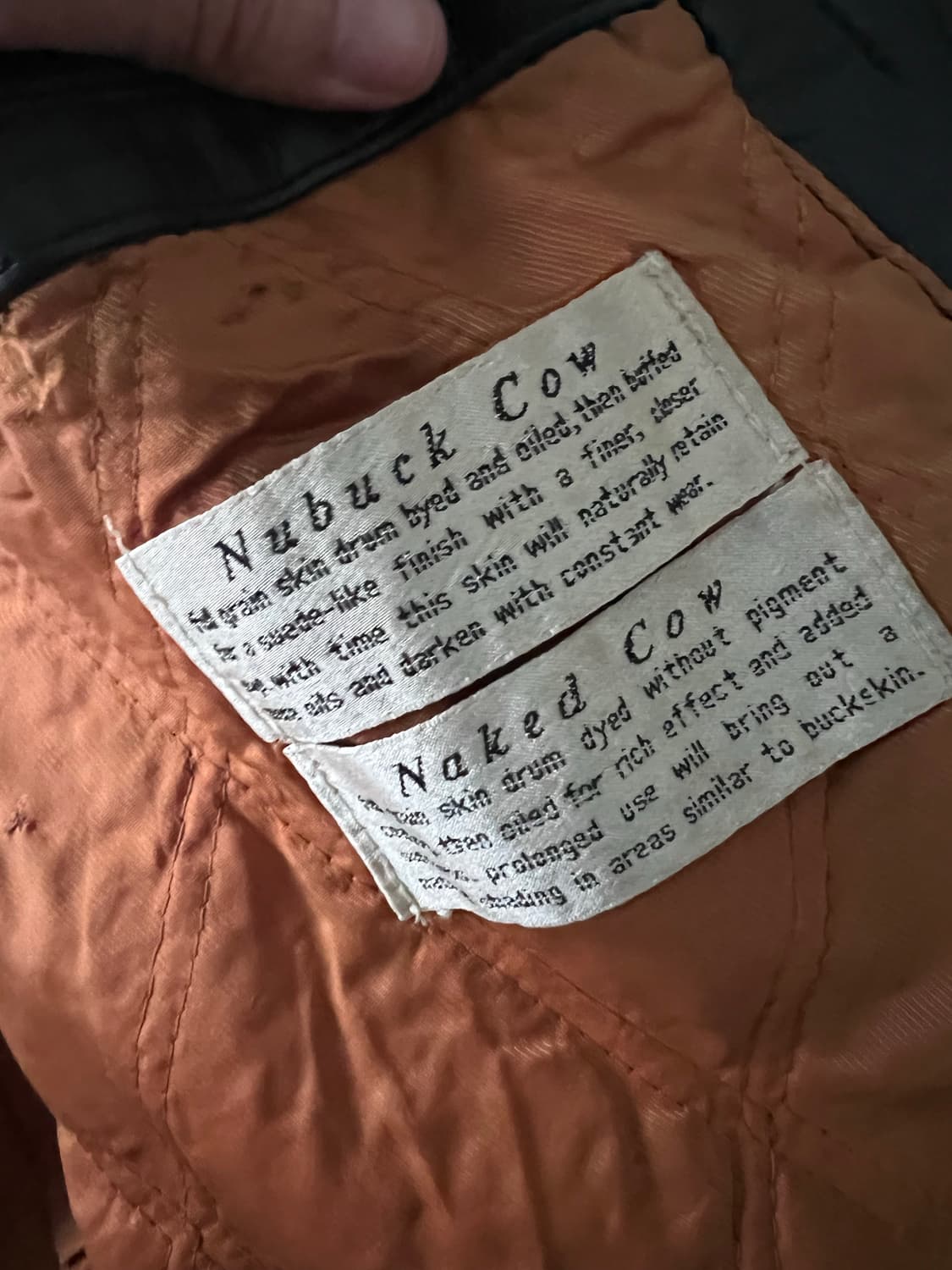 90’s 빈티지 믹스드 카우 레더 봄버 자켓 상품이미지9