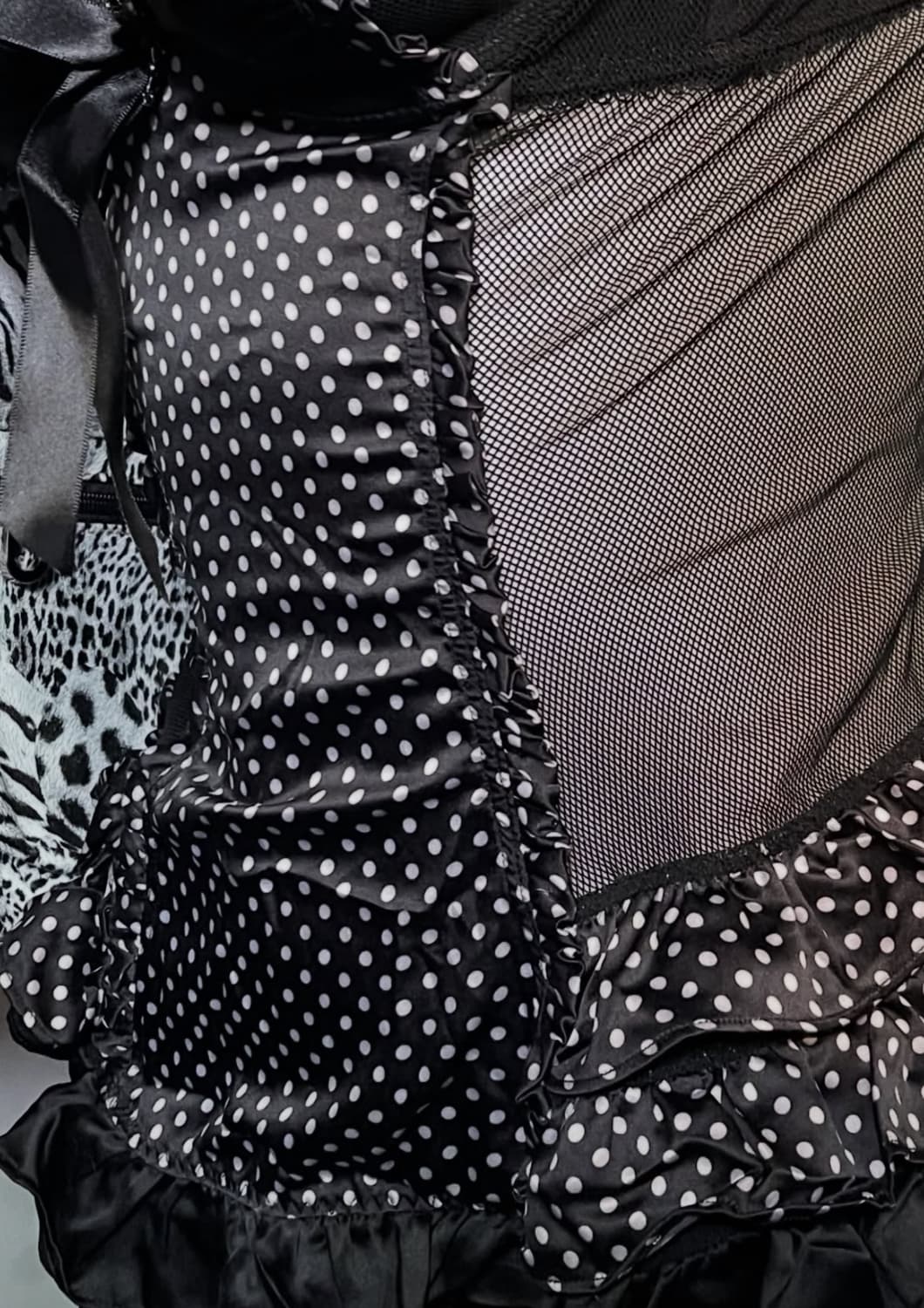 도트 시스루 코르셋 상품이미지3