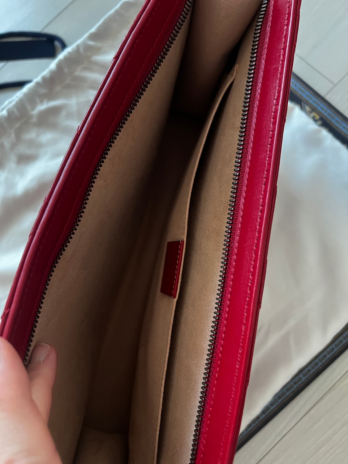 Gucci 마몬트 레드 레더 클러치백 상품이미지6