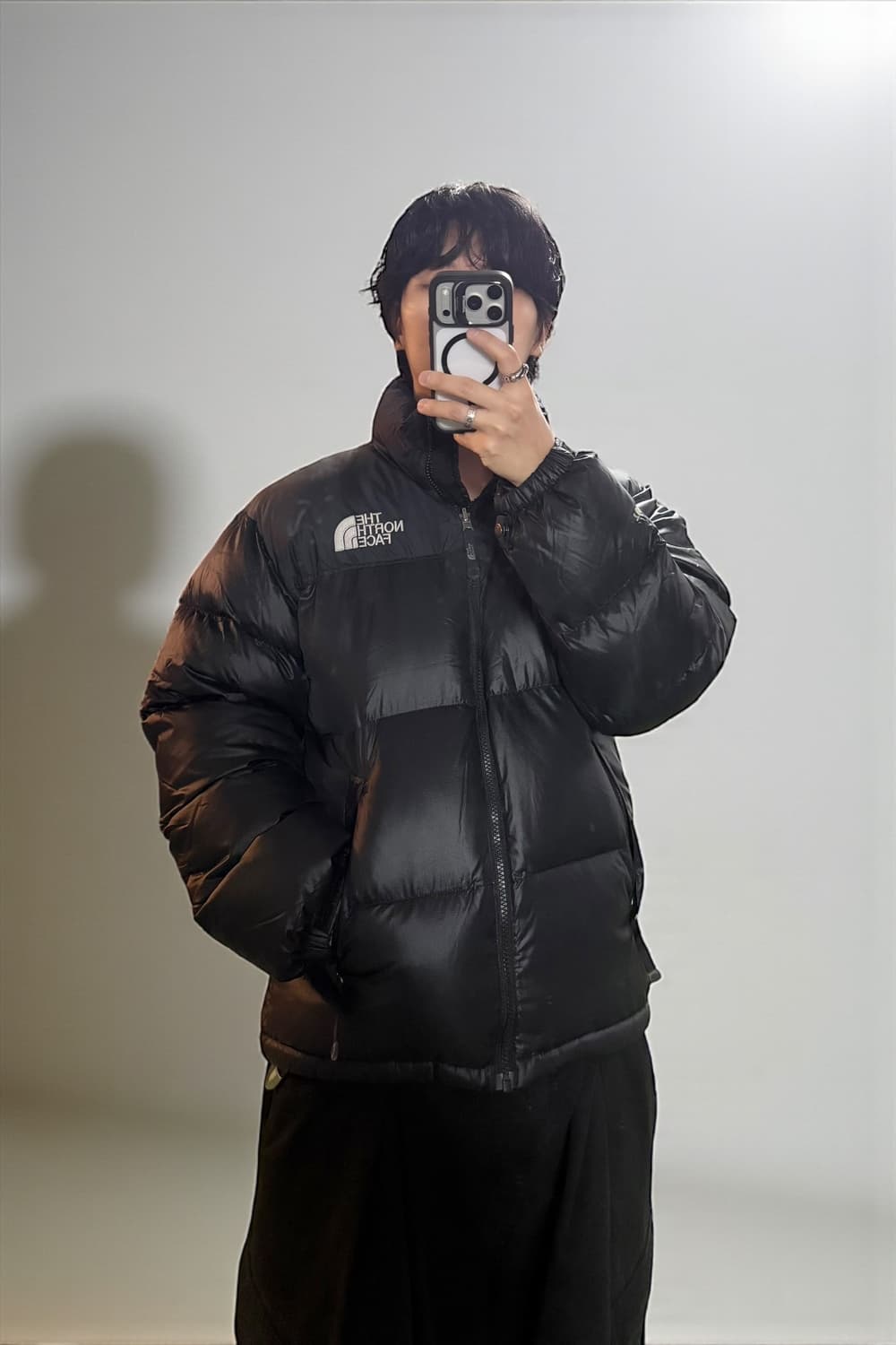 노스페이스 눕시 700 패딩 블랙 90 상품이미지1