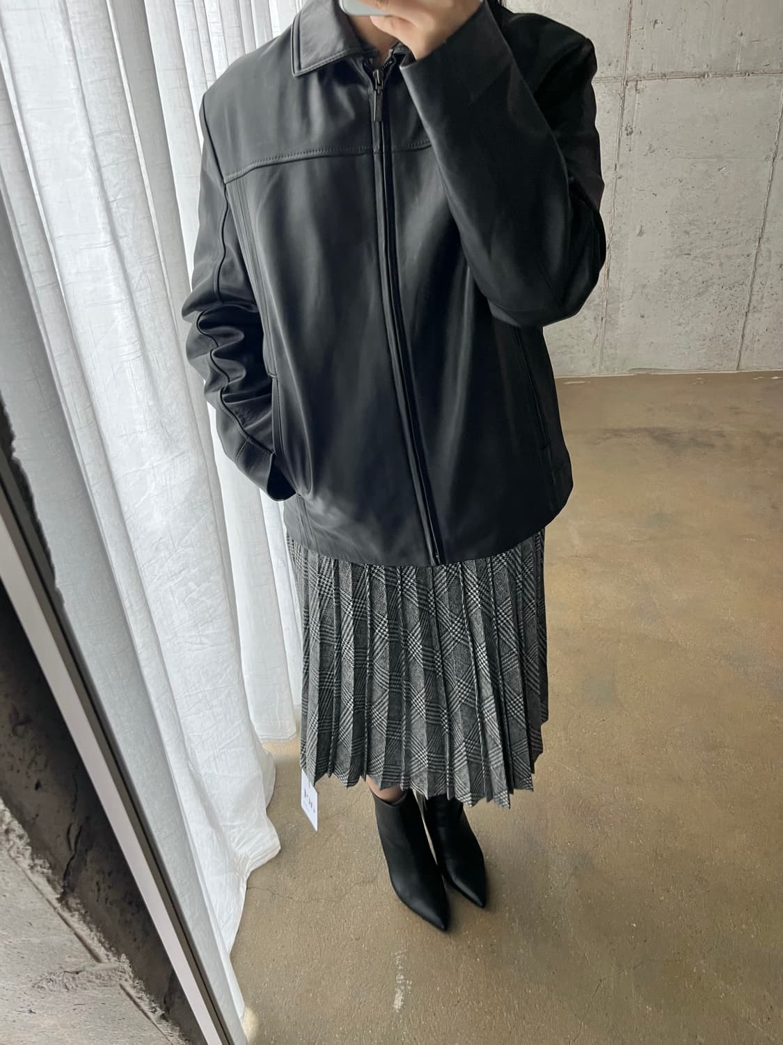 90s ICINOO lambskin 양가죽 자켓 상품이미지10