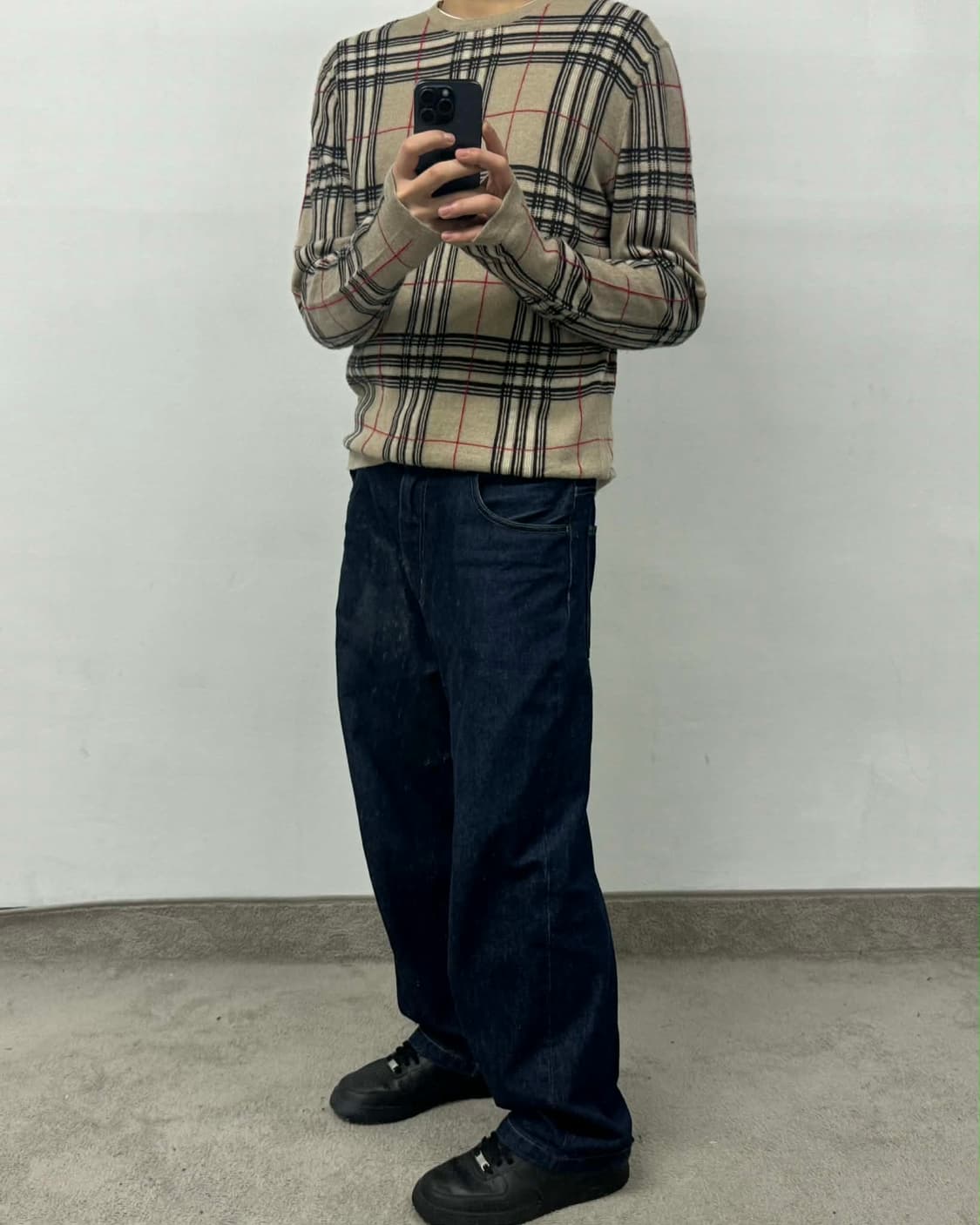 [M] 버버리 노바체크 이태리 울 니트 스웨터 상품이미지4