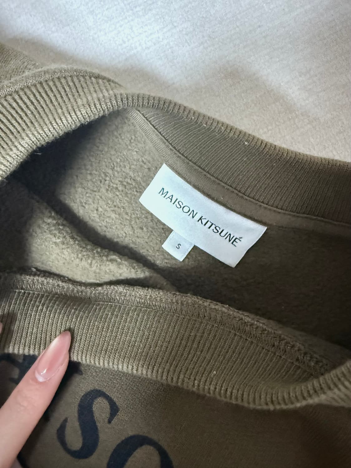메종키츠네 맨투맨 s 상품이미지2