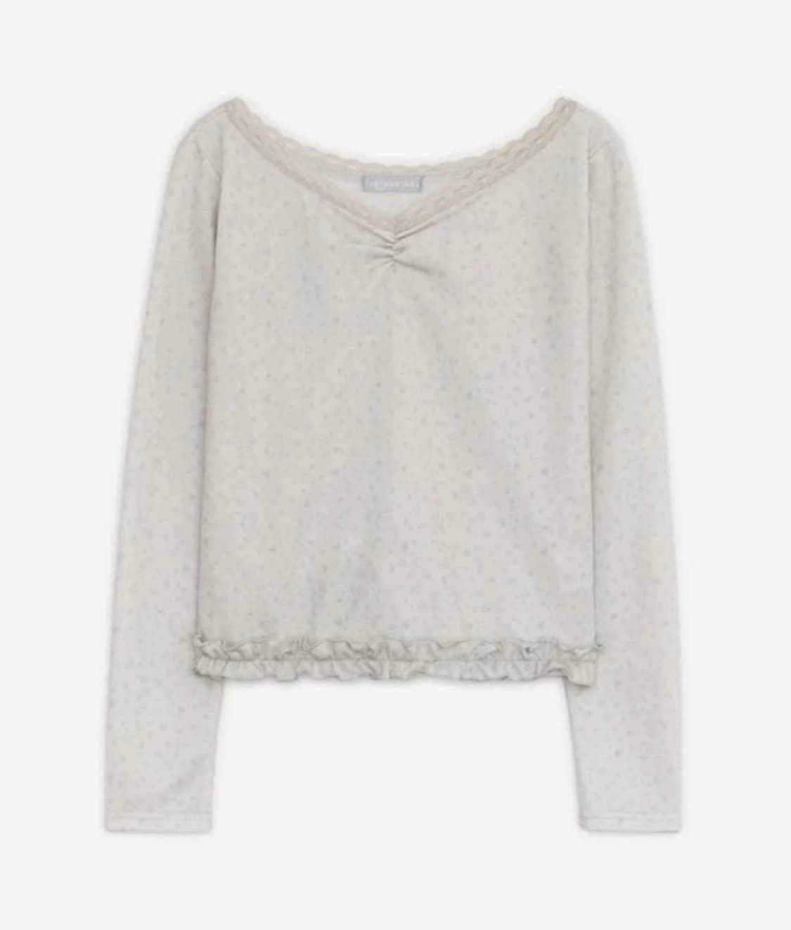 허그유어스킨 프릴 레오파드티 화이트 상품이미지1