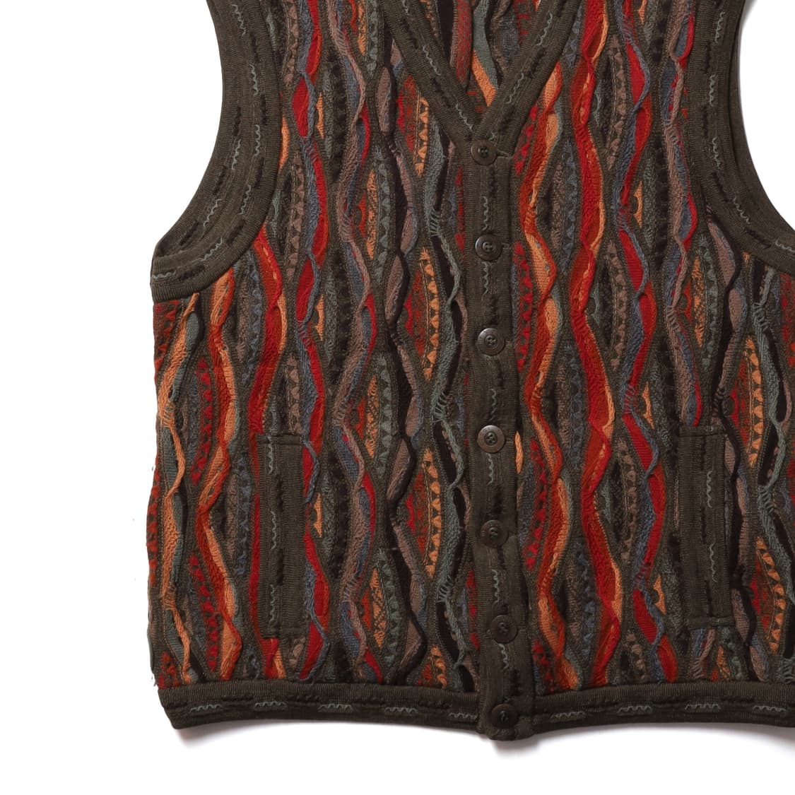 쿠지 Coogi Cable Knit Button Vest 

 상품이미지3