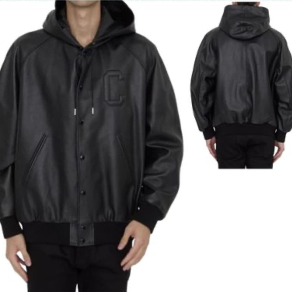 [S+급/50] 24FW 셀린느 레더 블루종 후드 자켓 블랙 상품이미지9