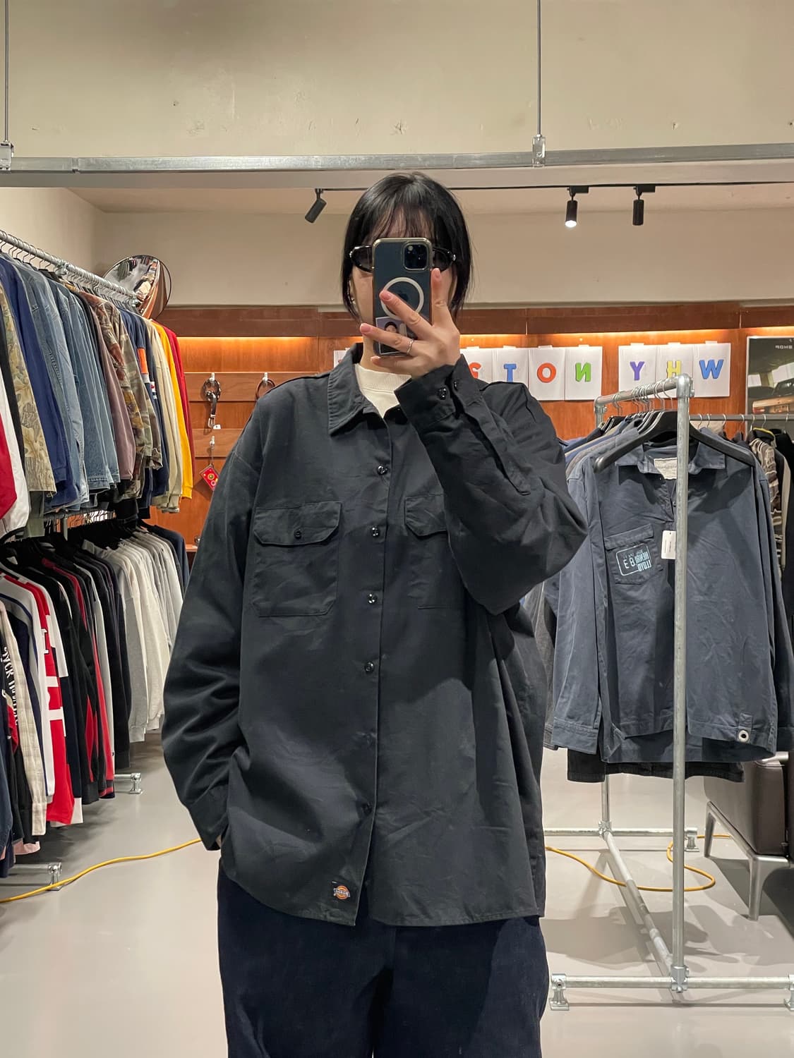 디키즈 워크 셔츠(블랙)   상품이미지1