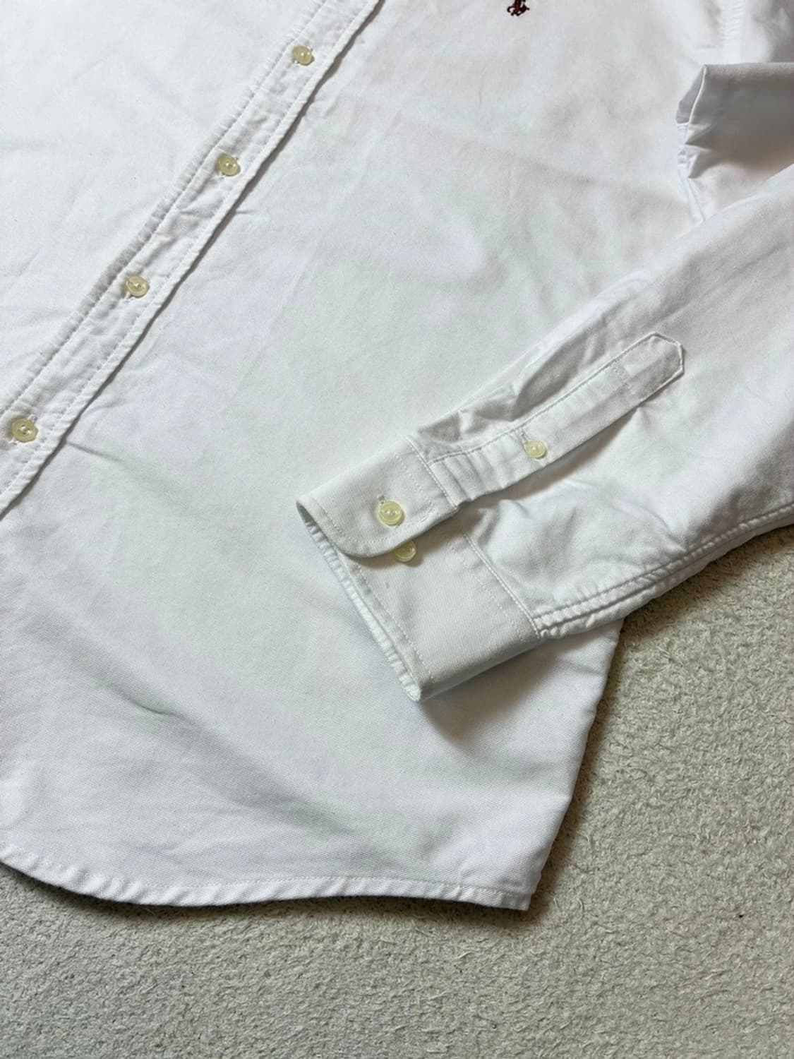 폴로 랄프로렌 옥스포드 자수 로고 화이트 셔츠 PN7237 상품이미지5