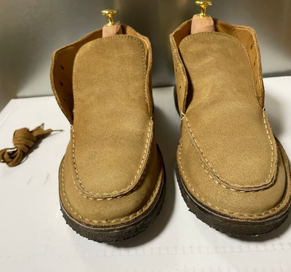 드레익스 크로스비 스웨이드 목토 언라인드 부츠 UK9 베이지 상품이미지3