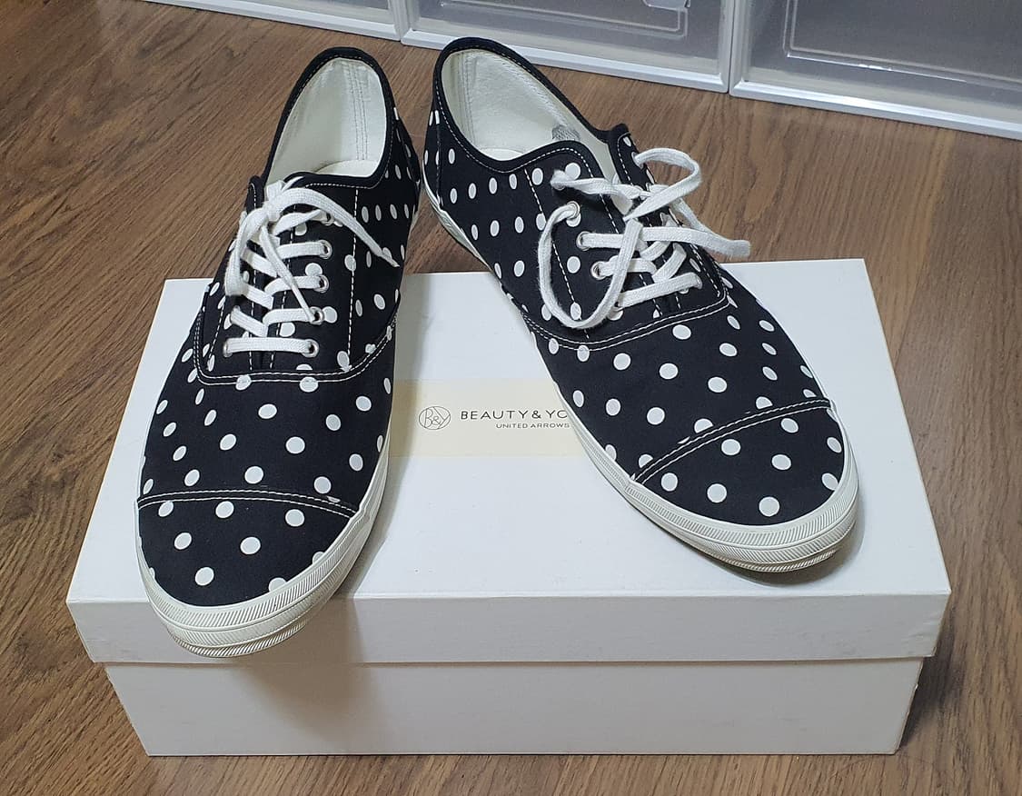 유나이티드 애로우즈 도트 코튼 스니커즈 캔버스 슈즈 상품이미지5