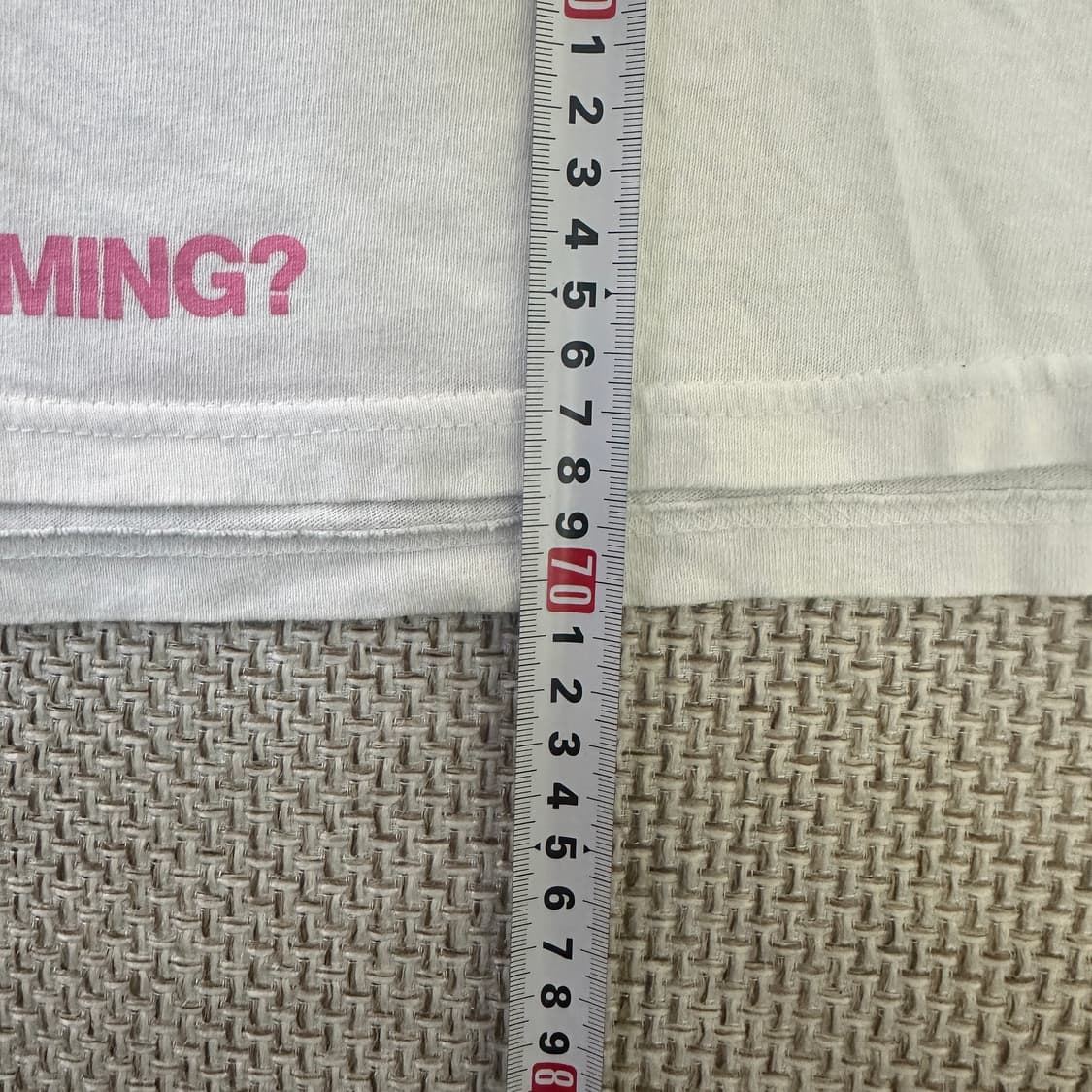 XXL 빈티지 화이트 빅사이즈 반팔티 0414D 상품이미지6