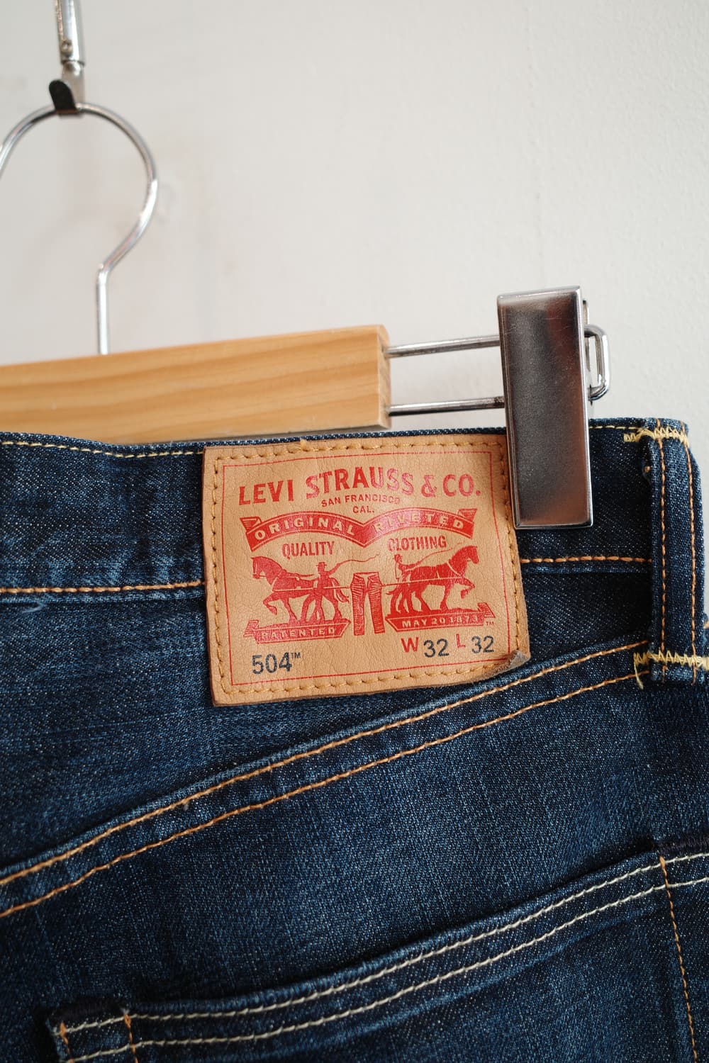 Levis 504 워싱 데님팬츠 (32인치)  상품이미지6